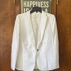J. Crew Factory Women's White Blazer | Size 12